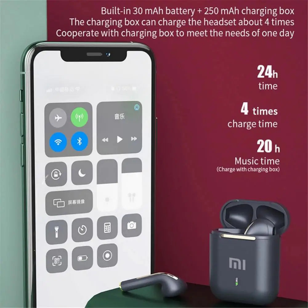 Xiaomi J18 Wireless Bluetooth Headphones In-Ear Hifi Stereo with Mic Bluetooth Touch Waterproof Noise Cancelling Multi-Earphones